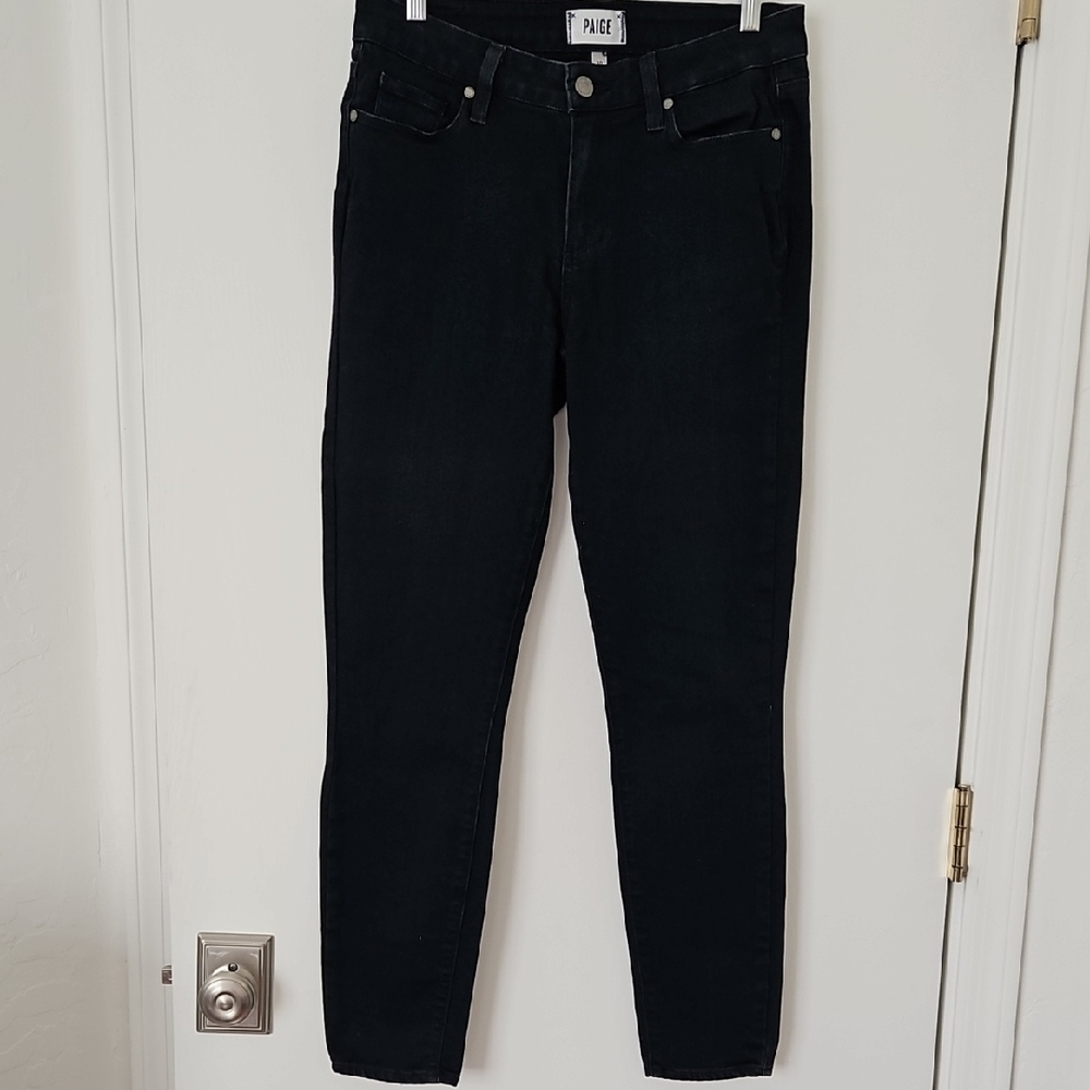 Paige Women's Navy Jeans